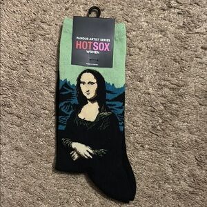 Hot Sox Women's Mona Lisa Socks - Black and Green
